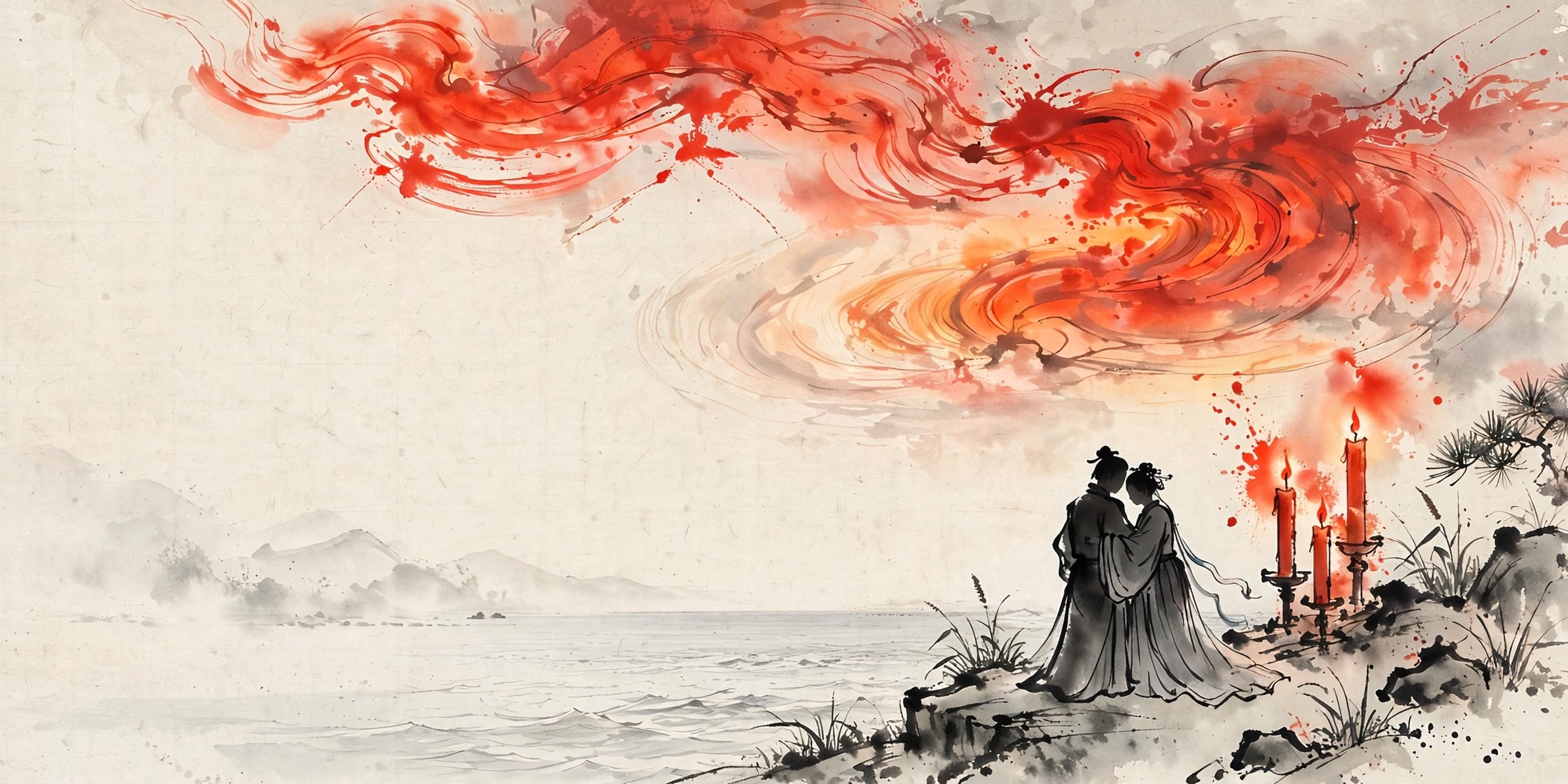 Chinese-style illustration of the article theme